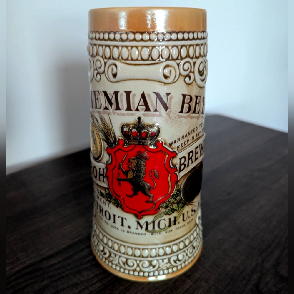 Stroh Brewery Bohemian Beer Stein Series 4